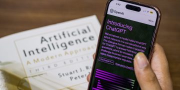webpage of chatgpt a prototype ai chatbot is seen on the website of openai on iphone or smartphone