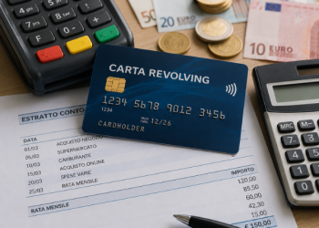 Carta revolving utilizzata per acquisti rateizzati e credito al consumo