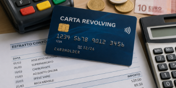 Carta revolving utilizzata per acquisti rateizzati e credito al consumo